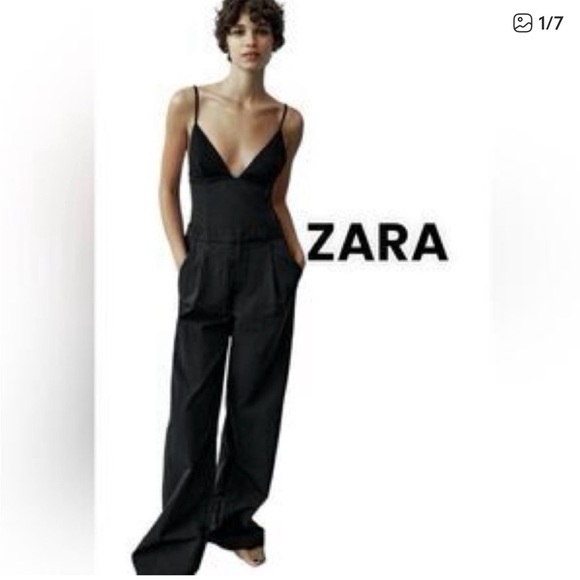 Zara Women's Chic Black Jumpsuit - Picture 1 of 6